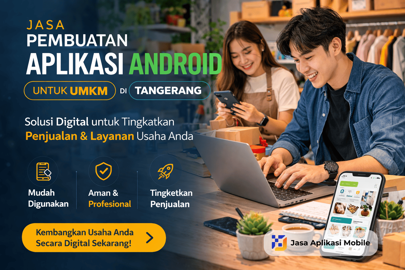 Jasa Pembuatan Aplikasi Android untuk UMKM di Tangerang